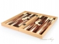 Mobile Preview: Luxus Backgammon Tavla Dama XXL Gesellschaftsspiele Nußbaum Optik